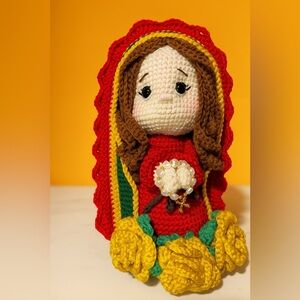 Handmade Crochet virgen de guadalupe